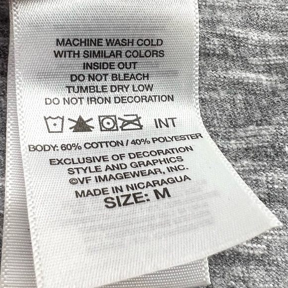 Harley Davidson El Paso TX Pink Glitter Graphic V-Neck Tee Heathered Grey M - Picture 6 of 8